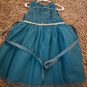 Blue Lace and Tulle Dress